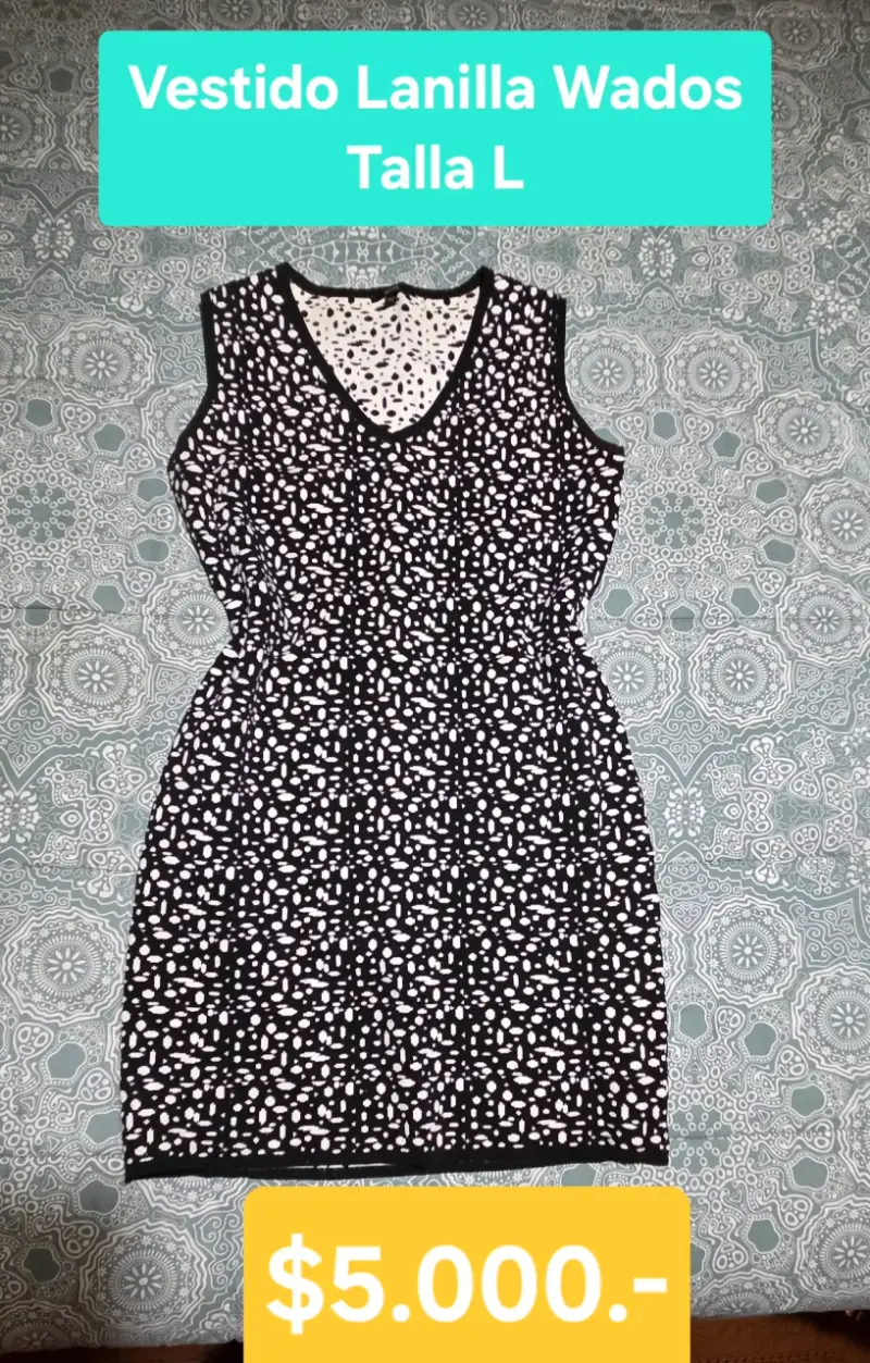 Vestido lanilla Wados negro