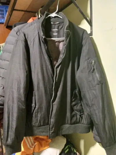 Chaqueta Bomber Calvin Klein negra - miniatura 1