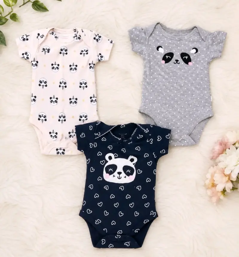 Bodies manga corta talla 0-3 m