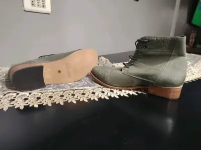 Botines verdes de cuero - miniatura 4