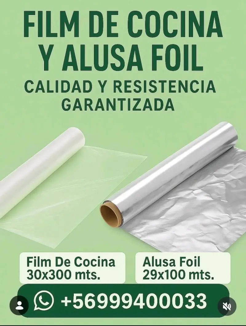 Film de cocina y alusa foil