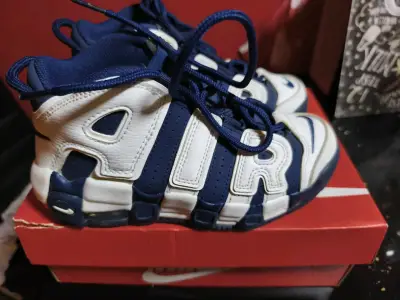 Zapatillas deportivas Nike Air azul y blanco - miniatura 4