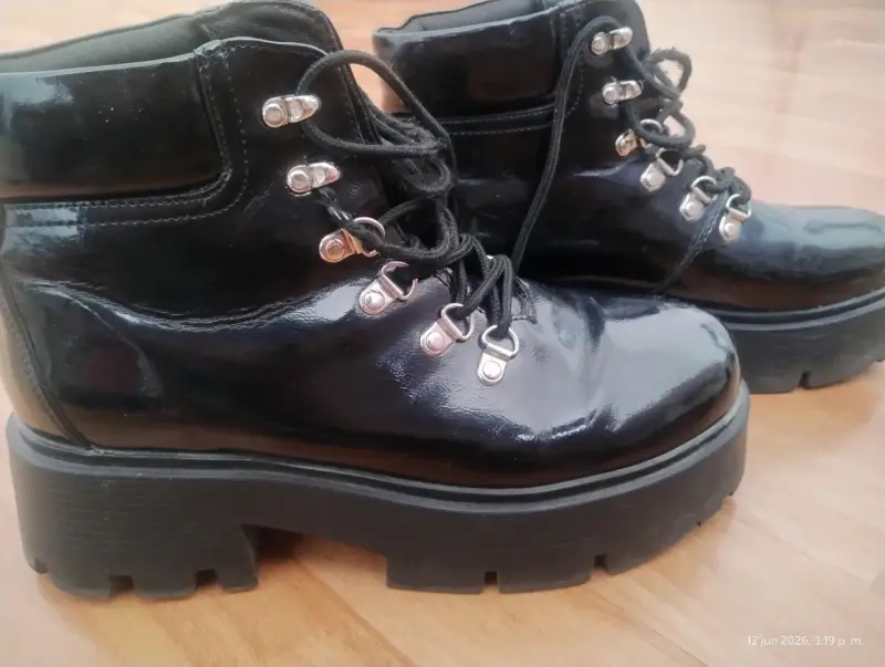Botas negras de cuero Weide talla 40 - 1