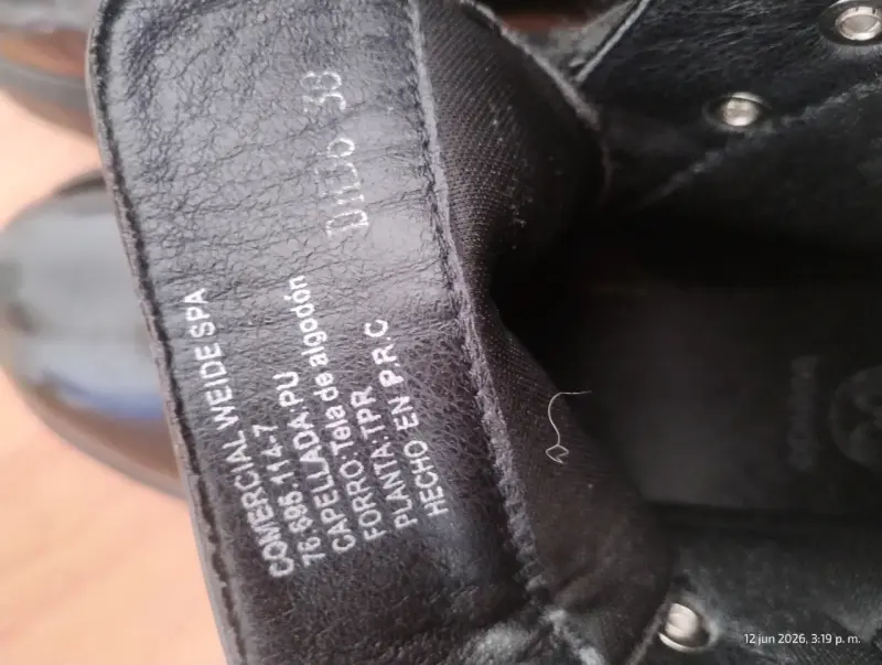 Botas negras de cuero Weide talla 40 - 6