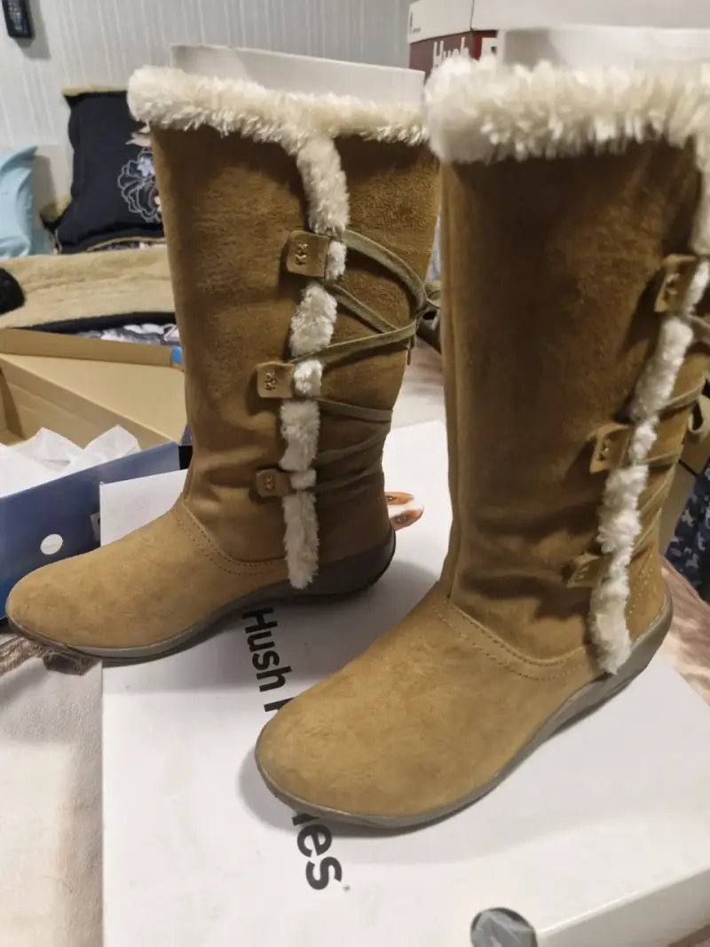 Botas de gamuza con forro de lana - 1