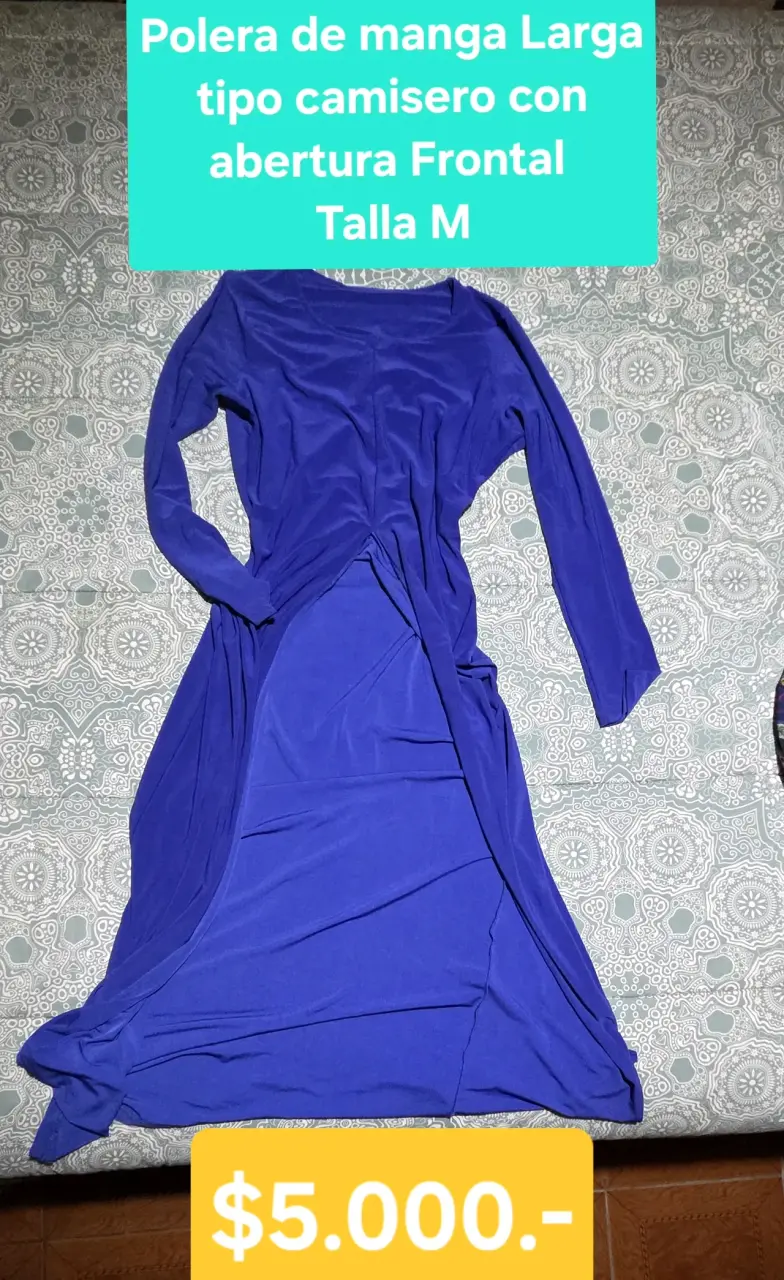 Vestido camisero azul