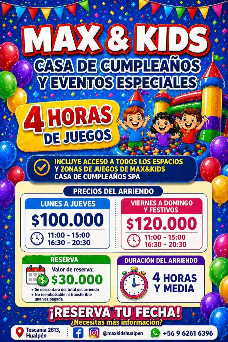 Arriendo Casa de Cumpleaños