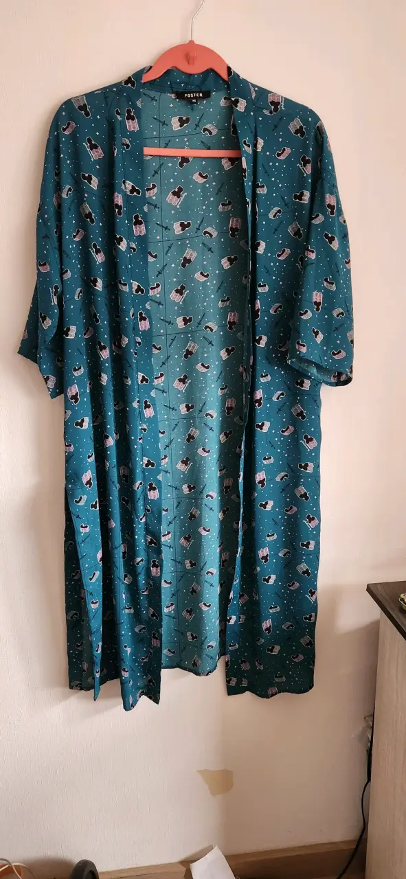 Kimono estampado verde Foster - 2