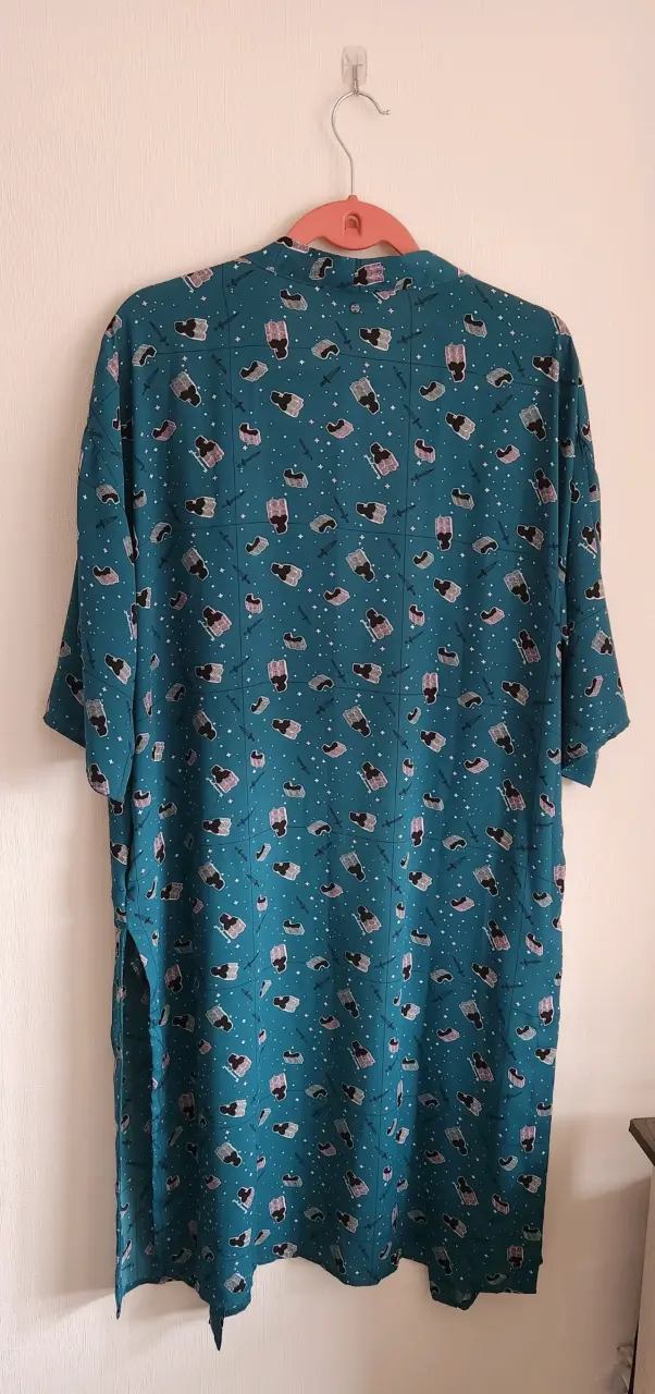Kimono estampado verde Foster - 4