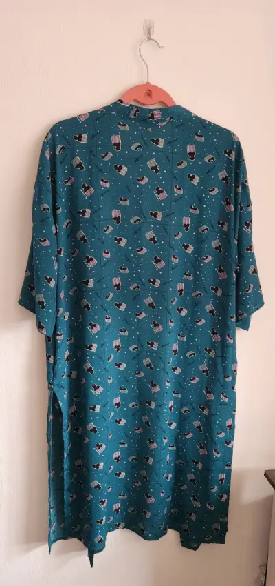 Kimono estampado verde Foster - miniatura 4
