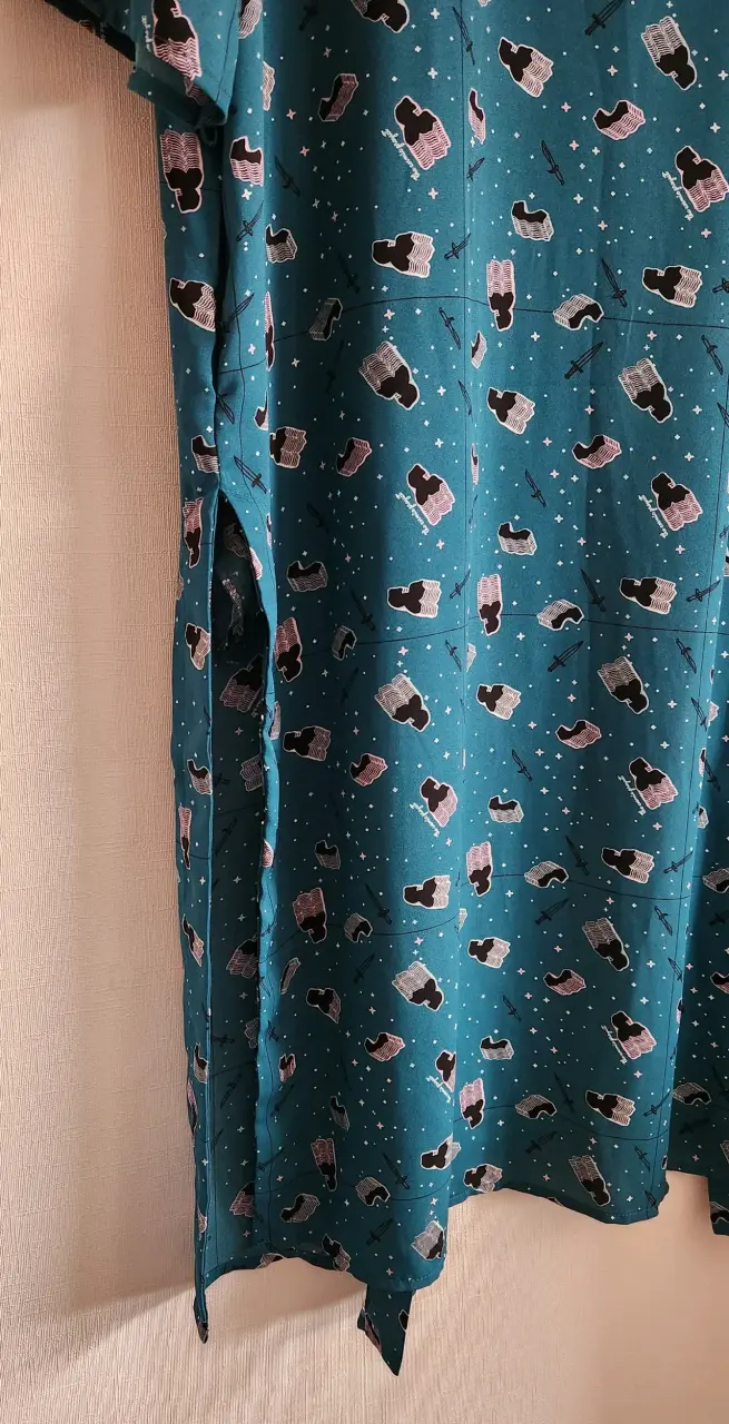 Kimono estampado verde Foster - 5