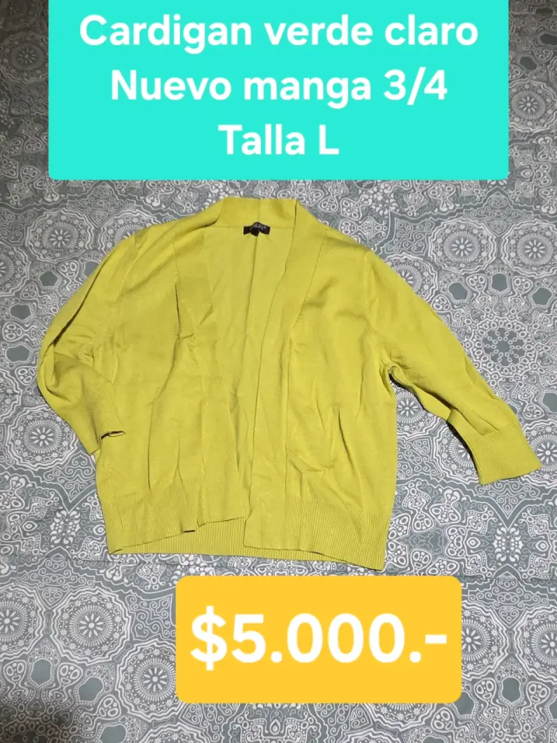 Cardigan verde claro