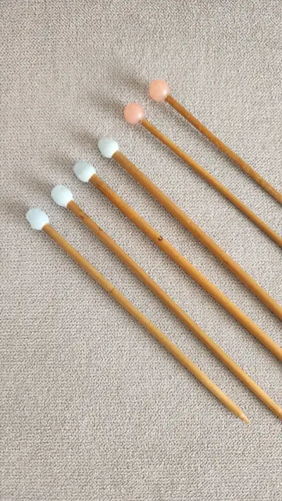 Set de palillos para tejer de madera - miniatura 3