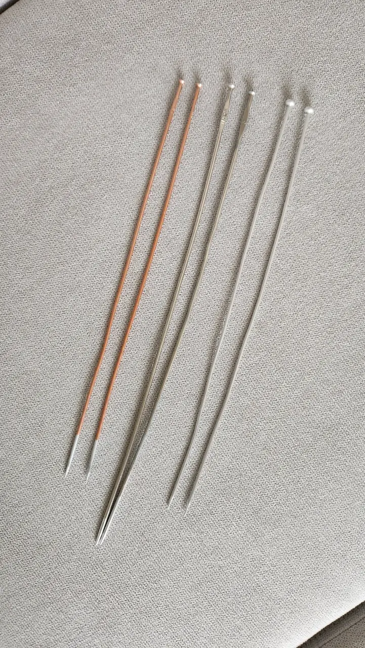Set de palillos para tejer metálicos - 3
