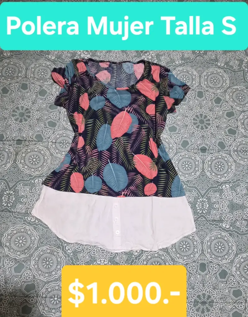 Polera mujer estampada