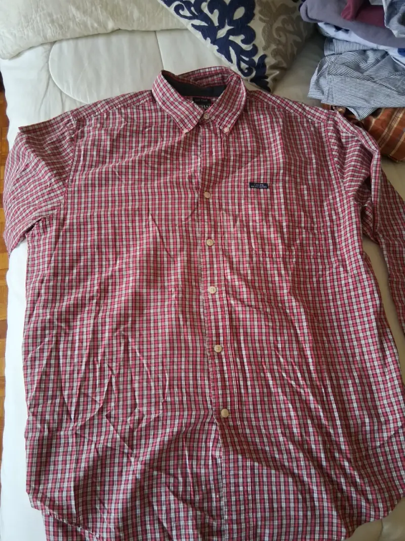 Camisa de cuadros roja ralph lauren