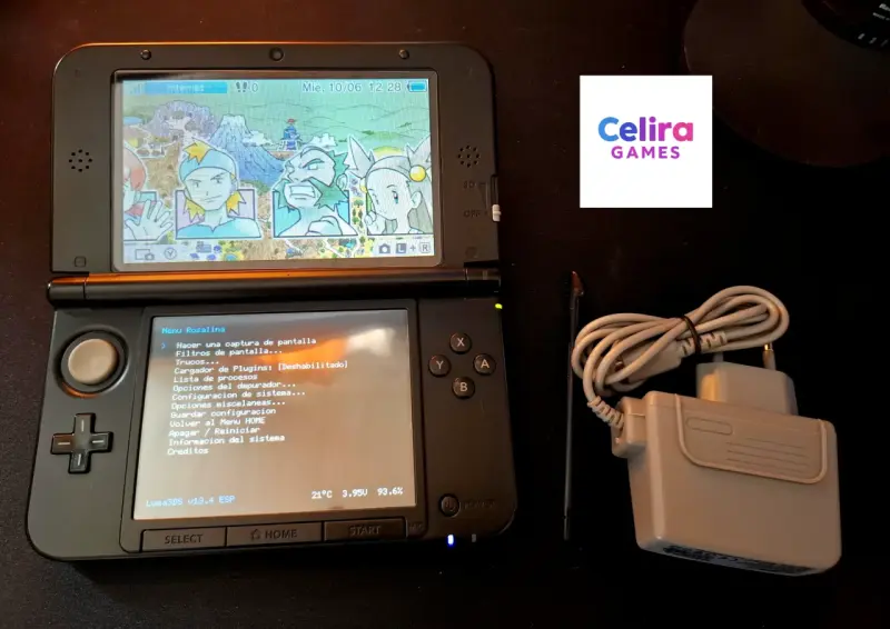 Nintendo 3DS XL roja con detalle!! - 6