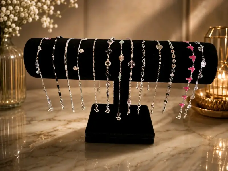 Pulseras de cadena plata - 1