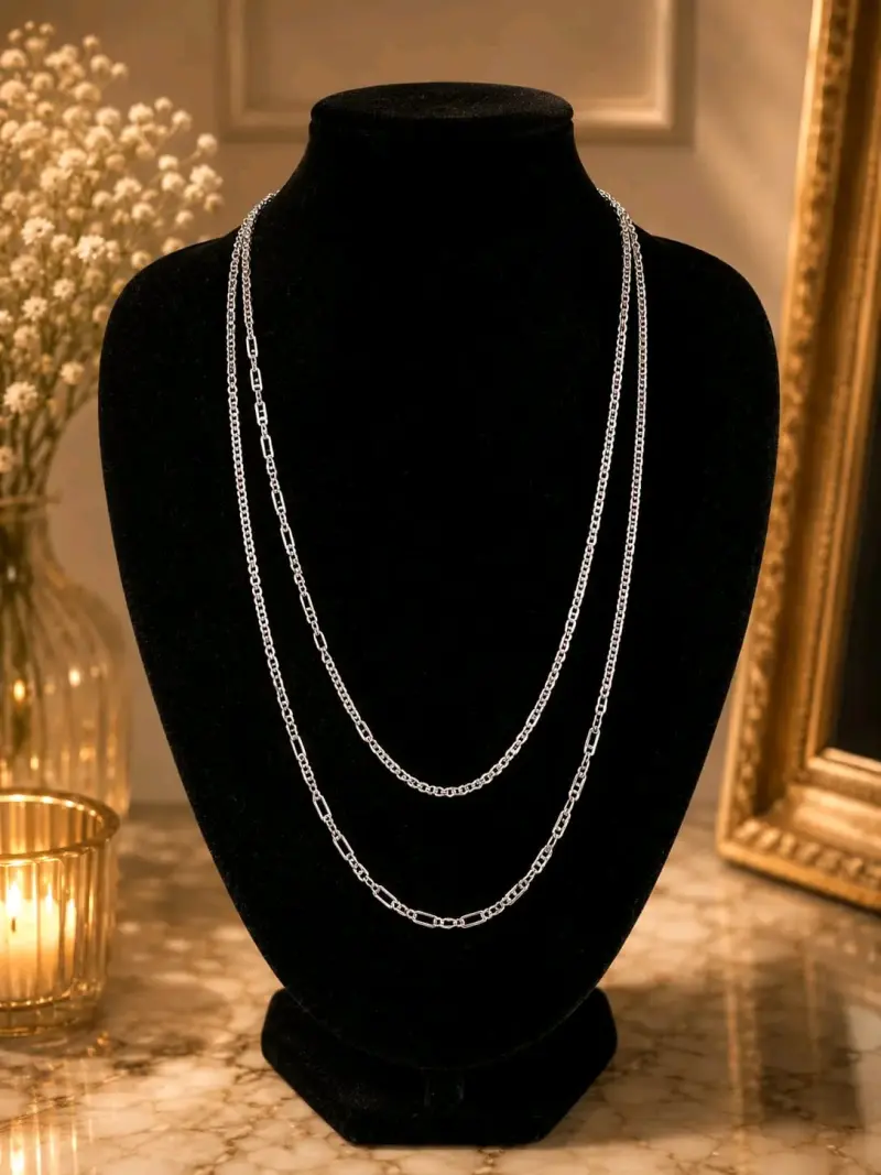 Pulseras de cadena plata - 2
