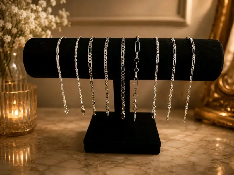 Pulseras de cadena plata - 4