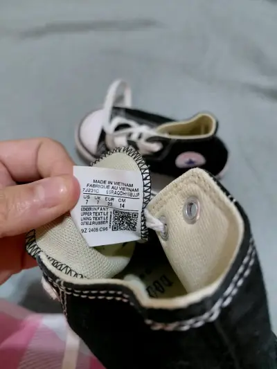 Zapatillas Converse negras para niños talla 23 - miniatura 4