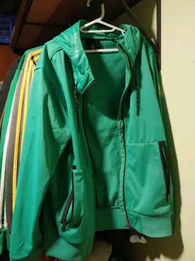 Chaqueta verde con capucha Spyder - miniatura 1