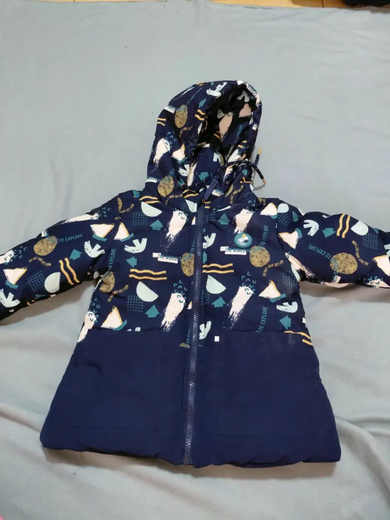 Chaqueta infantil estampada azul - 1