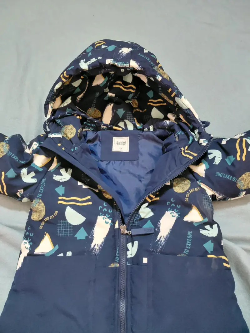 Chaqueta infantil estampada azul - 2