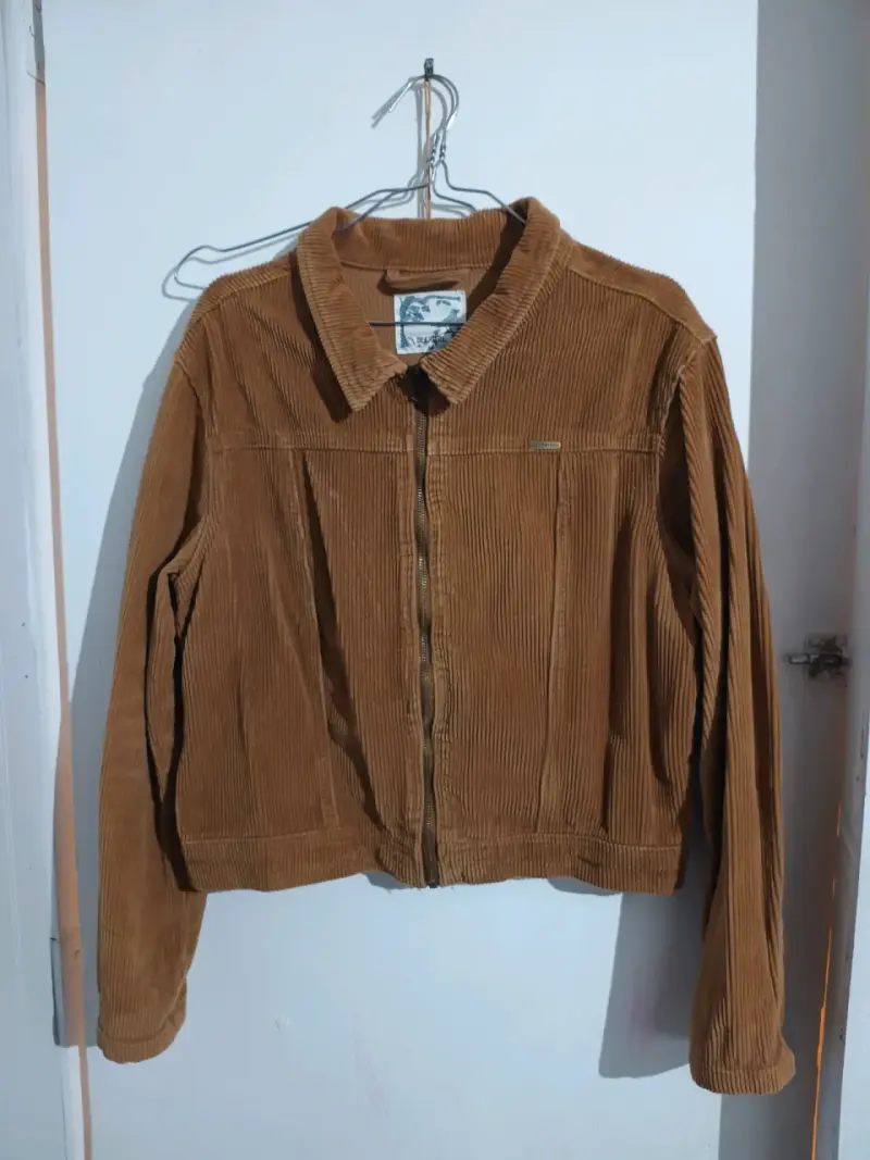 Chaqueta de cotelé marrón