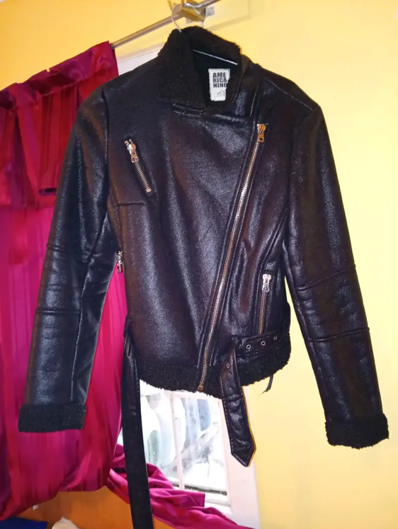 Chaqueta negra estilo biker Americanino - 1