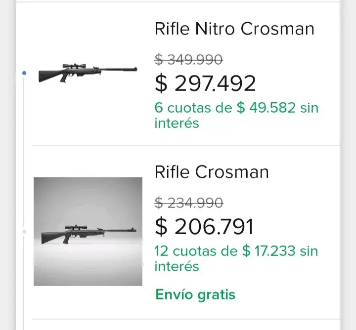 Rifle de aire comprimido Crosman Diamondbacks 5,5 - 4