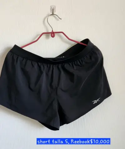 Short deportivo Reebok negro - miniatura 1