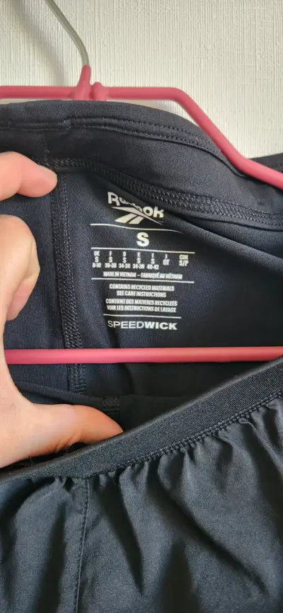 Short deportivo Reebok negro - miniatura 3