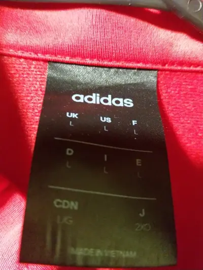 Chaqueta deportiva roja Adidas - miniatura 2