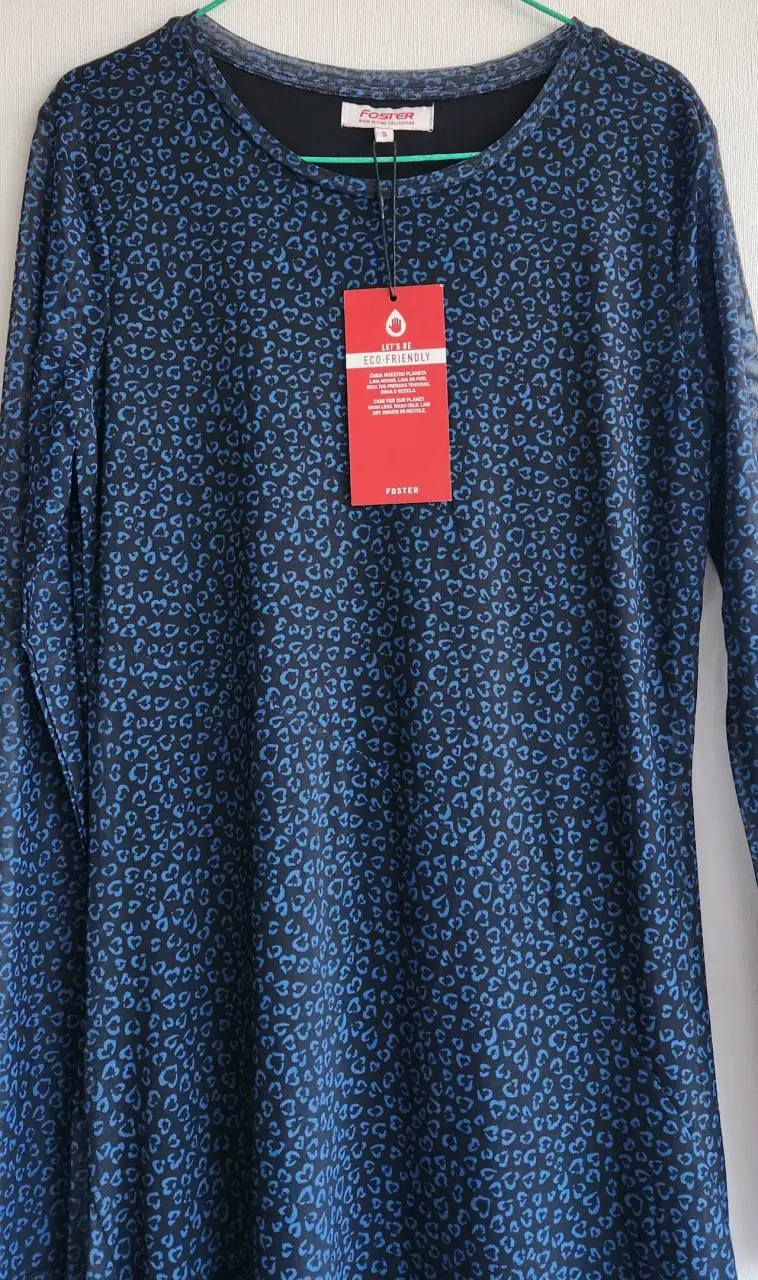 Vestido azul estampado Foster - 2