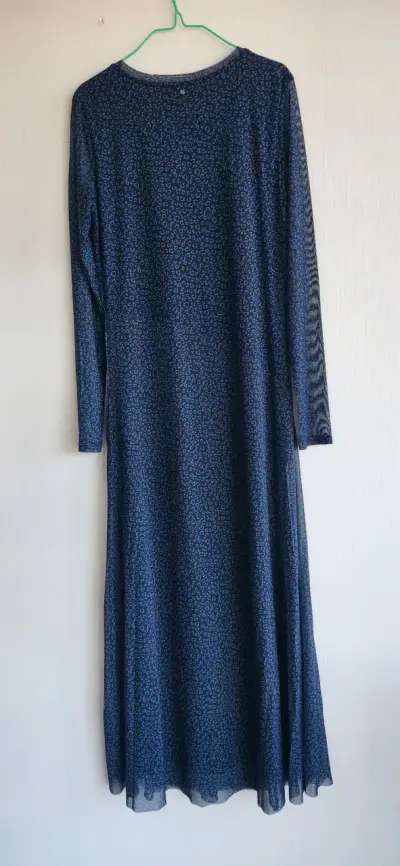 Vestido azul estampado Foster - miniatura 4