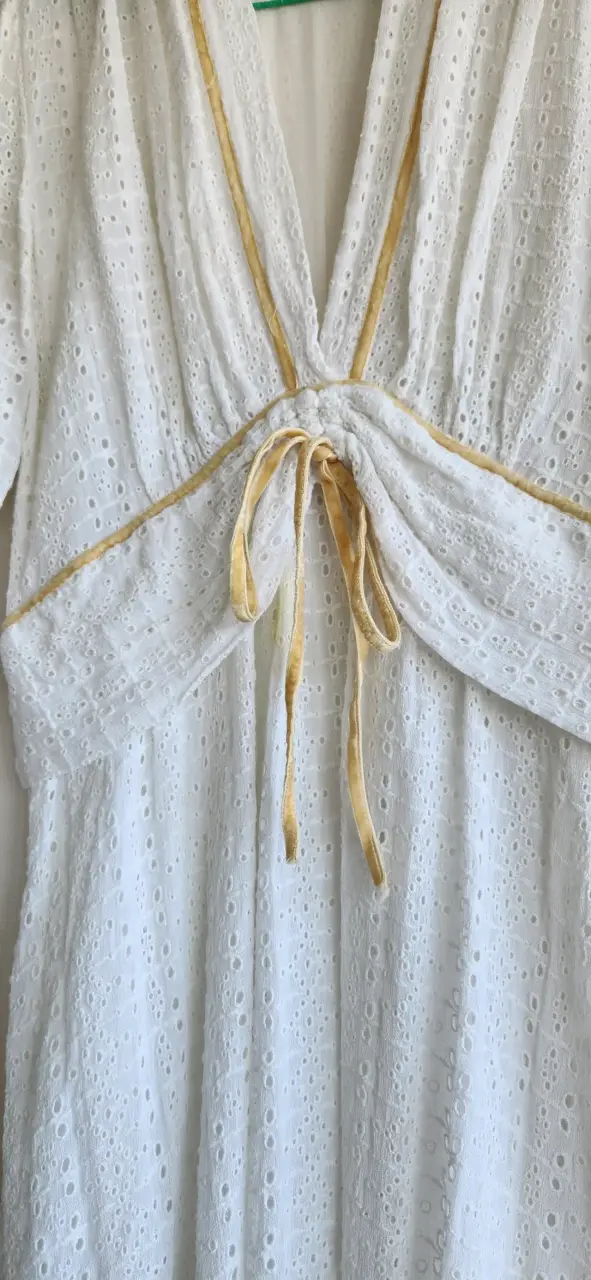 Vestido blanco Zara encaje - 4