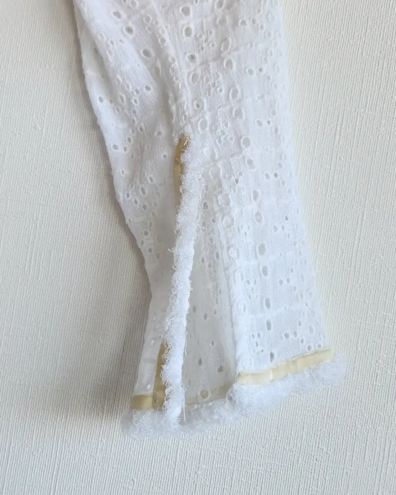 Vestido blanco Zara encaje - 5