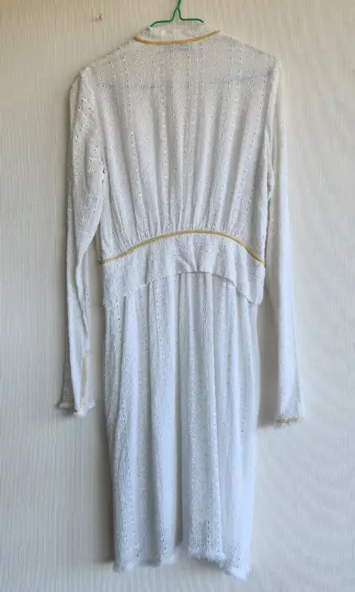 Vestido blanco Zara encaje - miniatura 6
