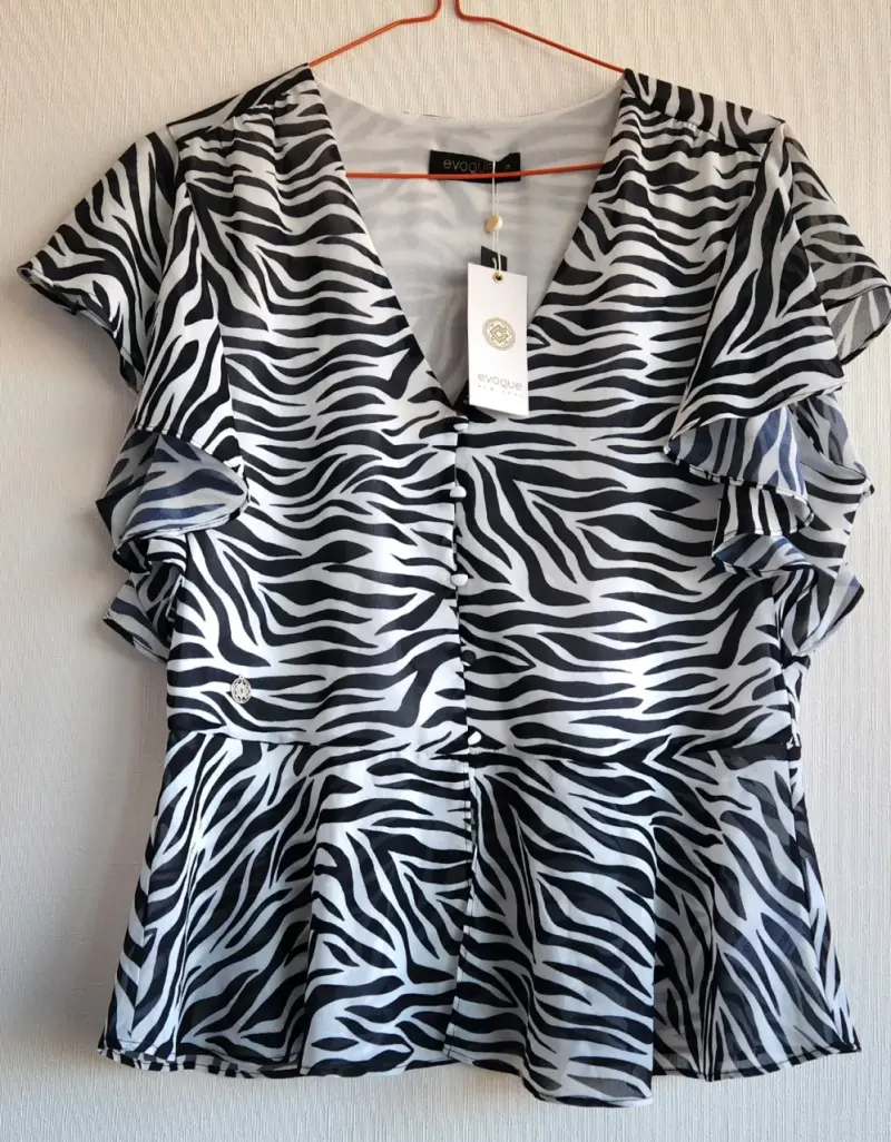 Blusa estampado cebra - 4