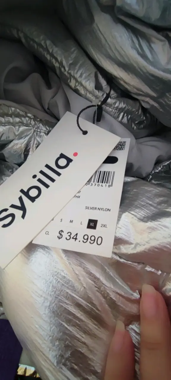 Parka Mujer Plateada Sybilla - 5