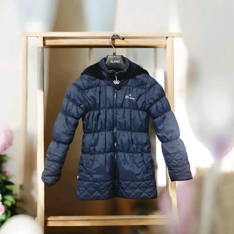 Parka Disney azul acolchado para niña T10