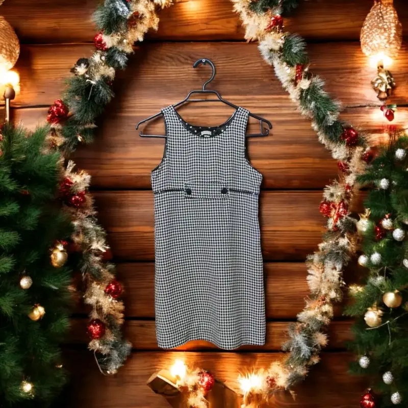 Vestido y blazer gris a cuadros T7-8 - 3