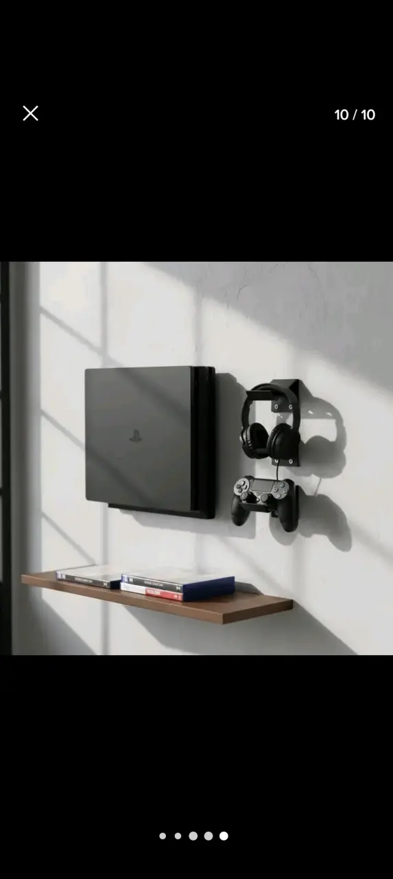 Soporte ps4 slim color negro - 1