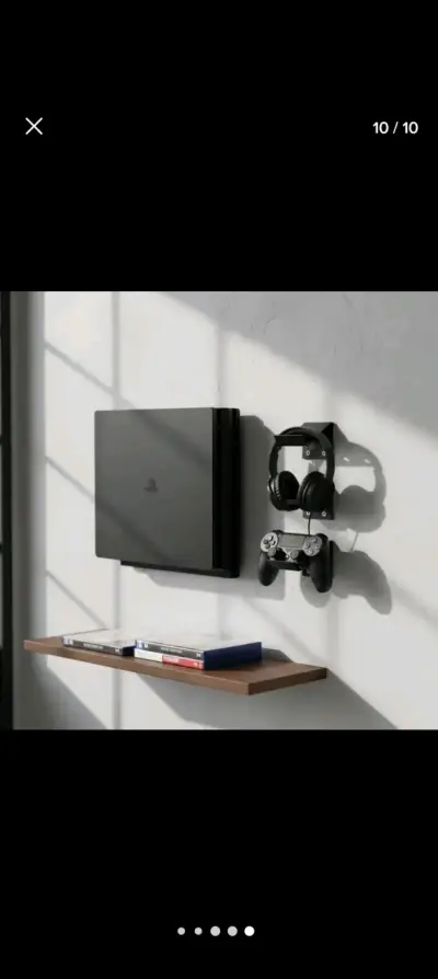 Soporte ps4 slim color negro - miniatura 1