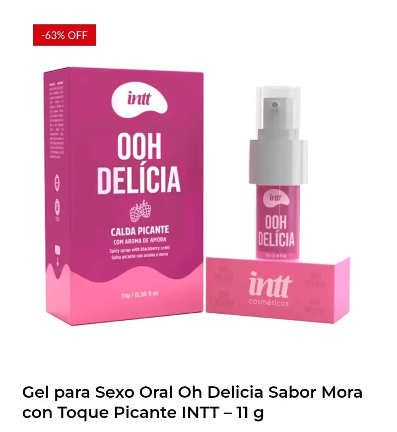 Gel picante Oh Delicia sabor mora
