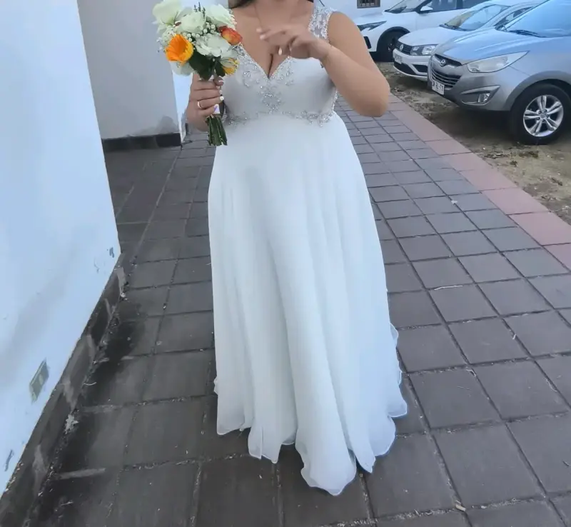 Vestido de novia con encaje - 2