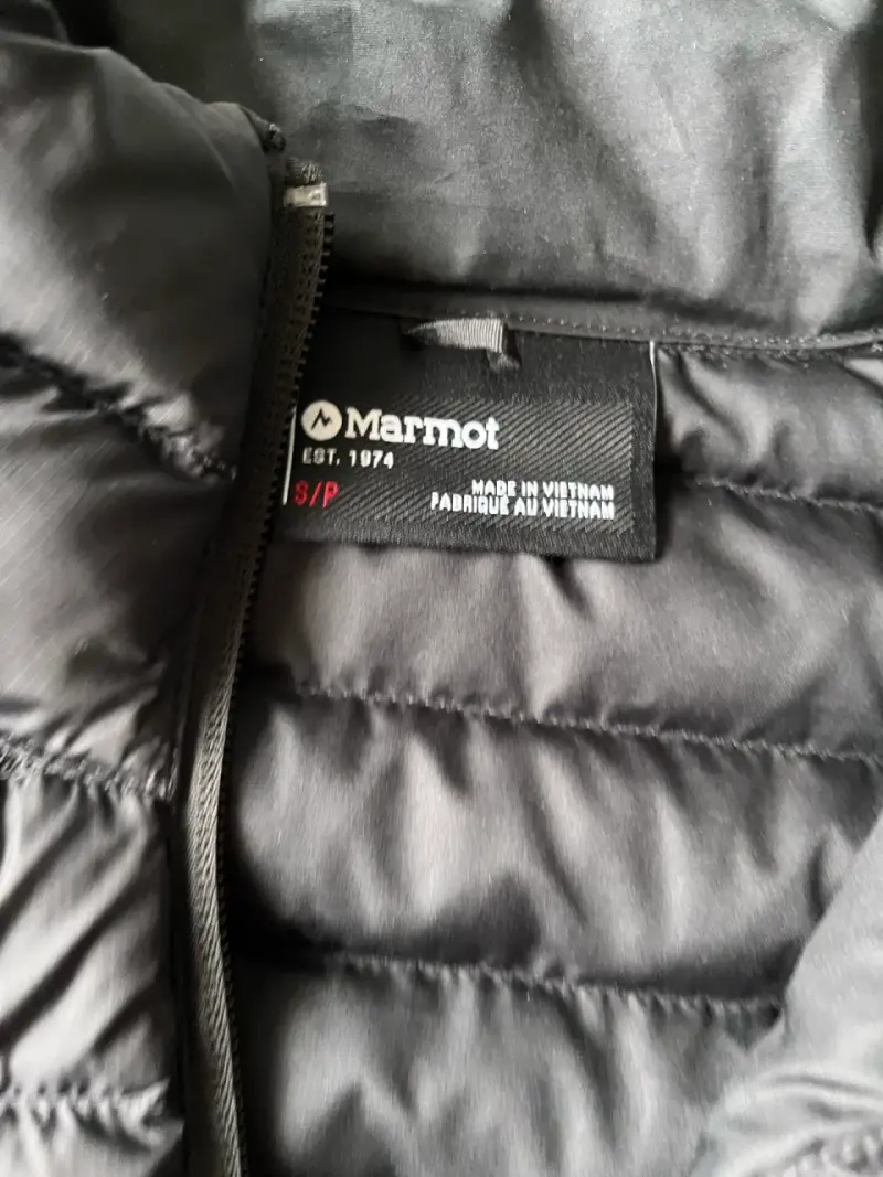 Chaqueta relleno plumas negra Marmot talla S - 2