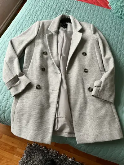 Abrigo gris botón doble IO talla 40 M - miniatura 1