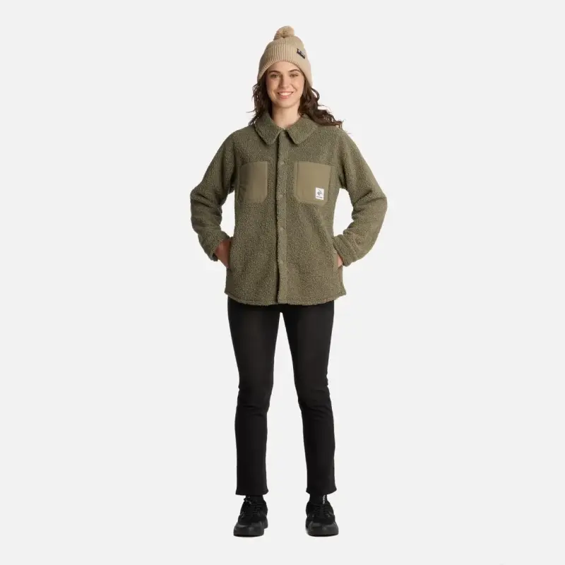 Chaqueta de lana verde oliva Haka Honu nueva M - 2